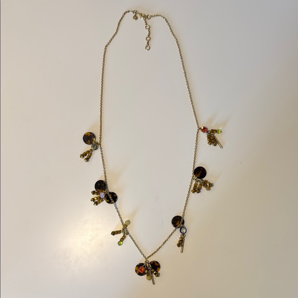 J.Crew Gold Charm Necklace